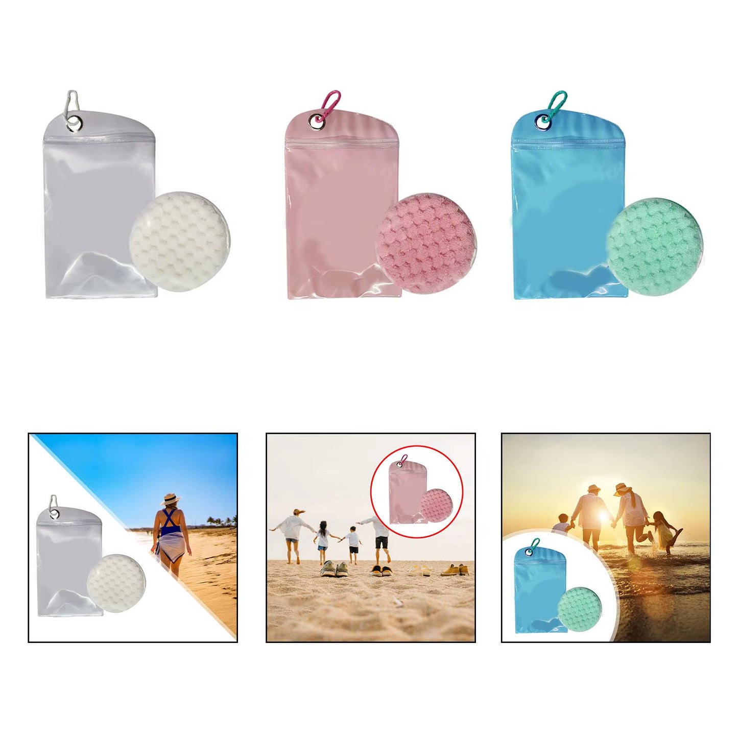 Sand Remover Skin Friendly Practical Beach Accessories Sand Removal Bag for Summer Lakeside Water Sports Surf Gifts for Women