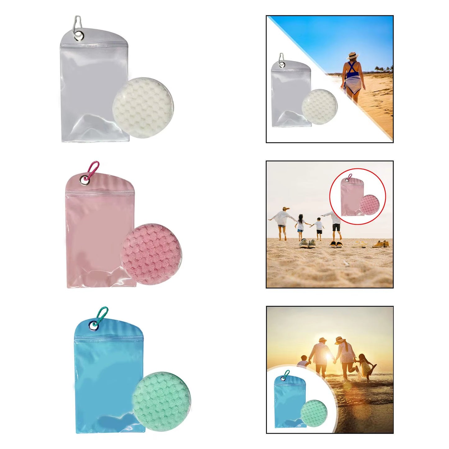 Sand Remover Skin Friendly Practical Beach Accessories Sand Removal Bag for Summer Lakeside Water Sports Surf Gifts for Women