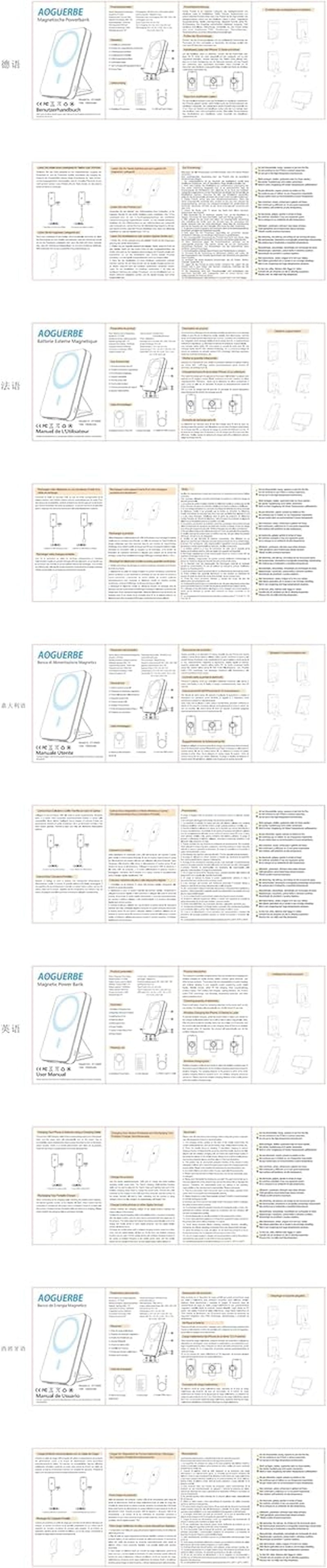 Magnetic Power Bank, 10000Mah Foldable Wireless Portable Charger with USB-C Cable LED Display, for Mag-Safe Battery Pack 22.5W PD Fast Charging for Iphone 16/15/14/13/12 Pro/Pro Max/Plus/Mini