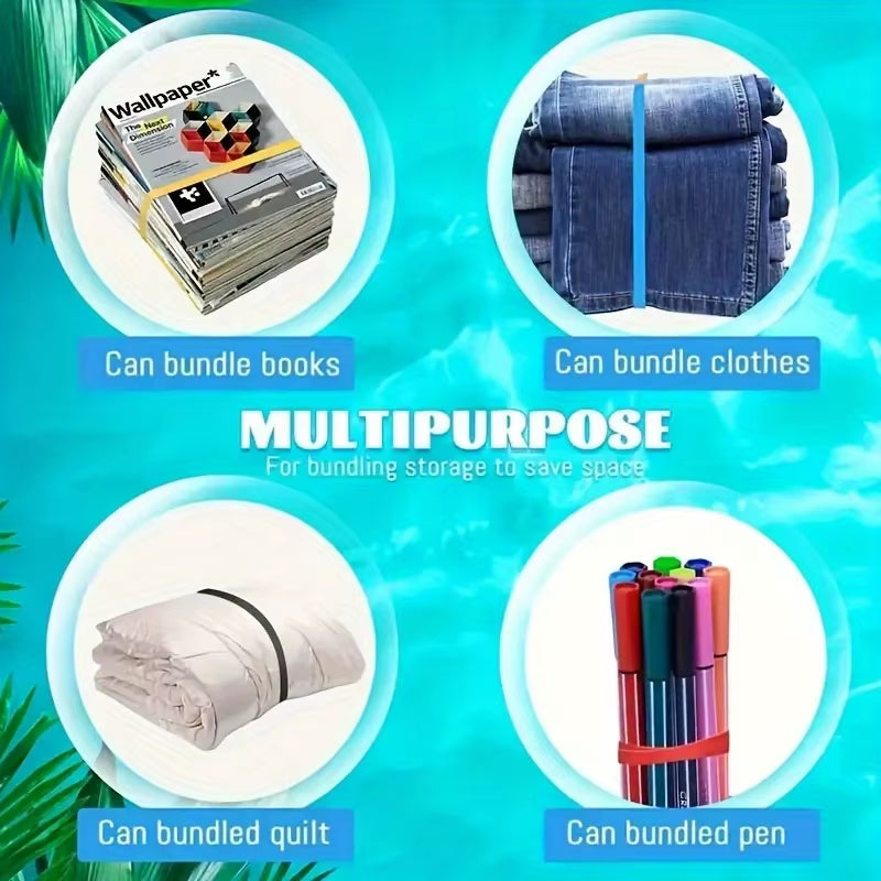 Temu 6Pcs Thicker Silicone Towel Bands for Beach Chair, Windproof Beach Towel Clip Bands, Stretchable and Colorful Beach Chair